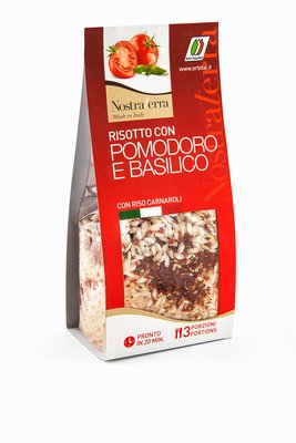 Risotto con pomodoro e basilico 250 grammi/Risotto with tomato and basil 250 grams Featured Image