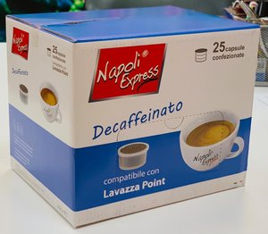 NAPOLI EXPRESS COFFEE CAPSULES SINGLE DOSE LAVAZZA POINT - 25 PIECES Featured Image