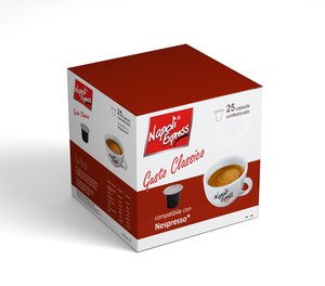 NAPOLI EXPRESS COFFEE CAPSULES SINGLE DOSE NESPRESSO - 25 PIECES Featured Image
