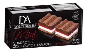 Mini Quadrotto Chocolate and Raspberry 50g x 2 Featured Image