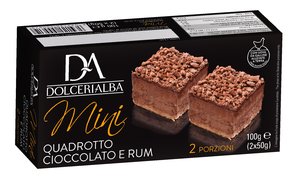 Mini Quadrotto Chocolate and Rum 100g Featured Image