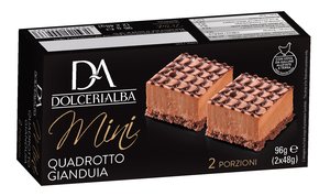 Mini Quadrotto Chocolate and Hazelnut 48g x 2 Featured Image