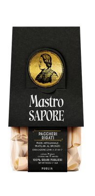 Bronze - Cut Pasta 100% Apulian Wheat - Mastro Sapore - Paccheri Rigati Featured Image