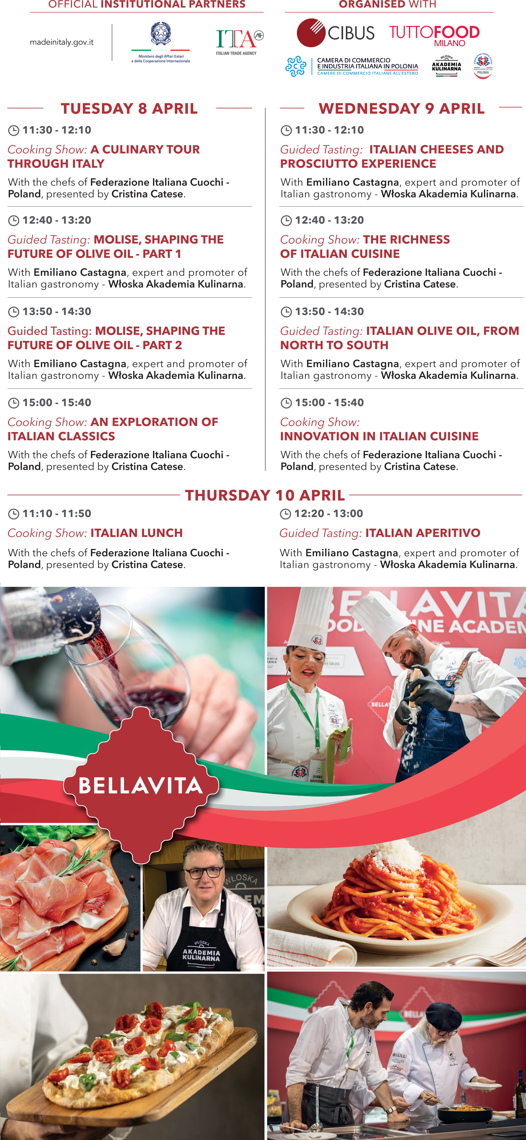 Bellavita Food Academy Warsaw 2025 Program