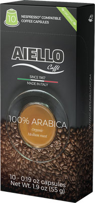 Caffè Aiello in Capsule 100% Arabica Certificato Biologico compatibili nespresso Featured Image