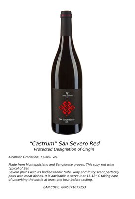 CASTRUM SAN SEVERO ROSSO DOP Featured Image