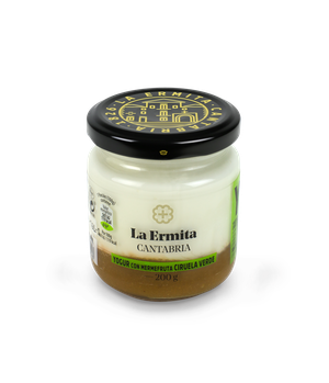 SWEETENED NATURAL CREAMY YOGURT WITH GREEN PLUM MERMEFRUTA (JAM) LA ERMITA Featured Image