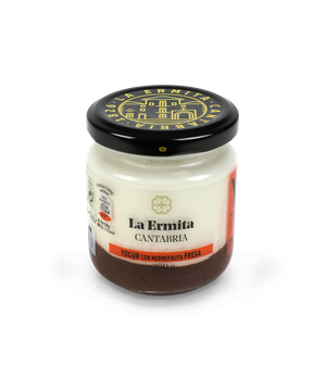 SWEETENED NATURAL CREAMY YOGURT WITH SRAWBERRY MERMEFRUTA (JAM) LA ERMITA Featured Image