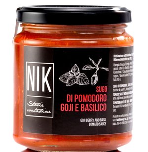 TOMATO SAUCE WITH GOJI BERRIES AND BASIL 275g Featured Image