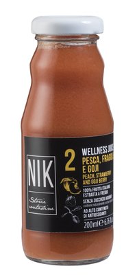 WELLNESS JUICE n.2 – PEACH, STRAWBERRY AND GOJI BERRY 200 ml Featured Image