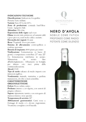 NERO D'AVOLA LARGASìA D.O.C. SICILIA 2017 Featured Image