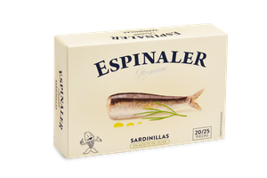 ESPINALER BABY SARDINES IN OLIVE OIL 20/25 PREMIUM LINE Featured Image