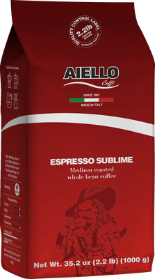 Caffè Aiello in grani 1.000gr. SUBLIME 80% Arabica Featured Image
