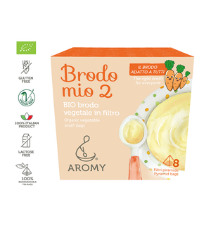 Brodo mio 2 | Organic vegetable broth in pyramid bags Featured Image