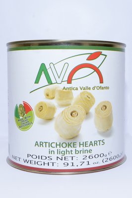 Artichokes hearts in light brine in tin Featured Image