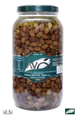 Pitted Leccino olives with spices Featured Image