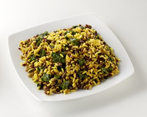 Turmeric rice salad with kale Featured Image